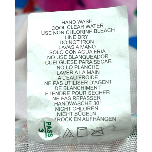 Swim Solutions Twist Front Tummy Control Pink One Piece Swimsuit Size 8 1047H3 - Picture 10 of 10